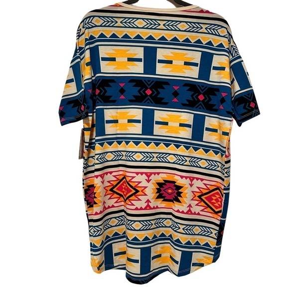 LulaRoe Irma Mid-Sleeve Stretchy High-Low Tunic Top Loose Fit Modest XXS-XS-S-M - Picture 6 of 13